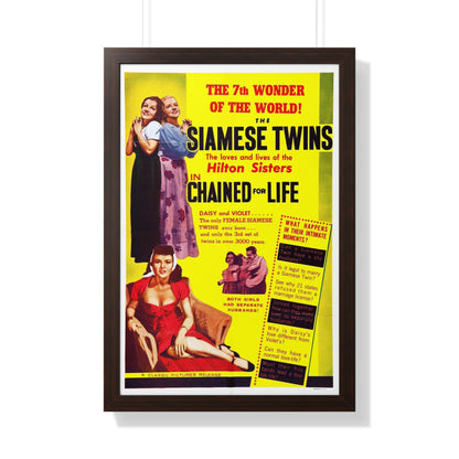 CHAINED FOR LIFE 1952 - Framed Movie Poster-20" x 30"-The Sticker Space