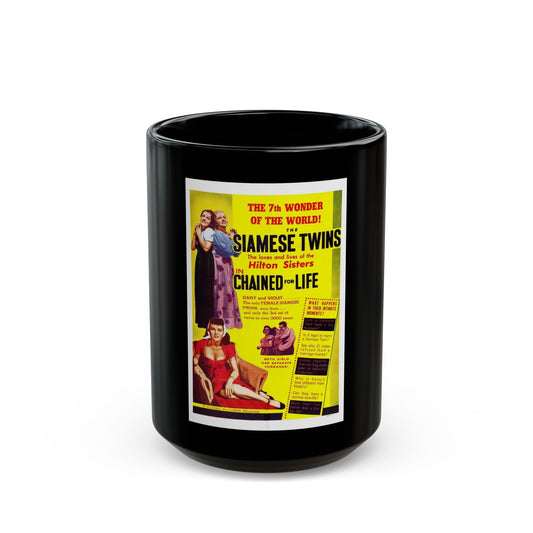 CHAINED FOR LIFE 1952 Movie Poster - Black Coffee Mug-15oz-The Sticker Space