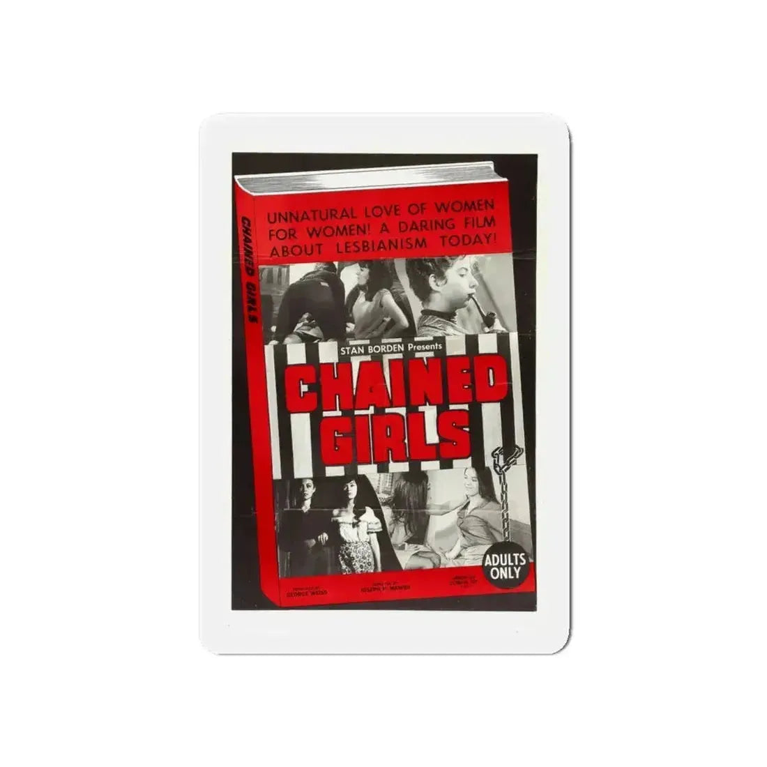 CHAINED GIRLS 1965 Movie Poster - Refrigerator Magnet - The Sticker Space
