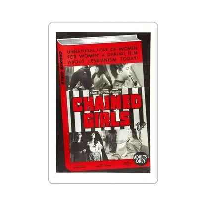 CHAINED GIRLS 1965 Movie Poster - STICKER Vinyl Kiss-Cut Decal 6 Inch White - The Sticker Space