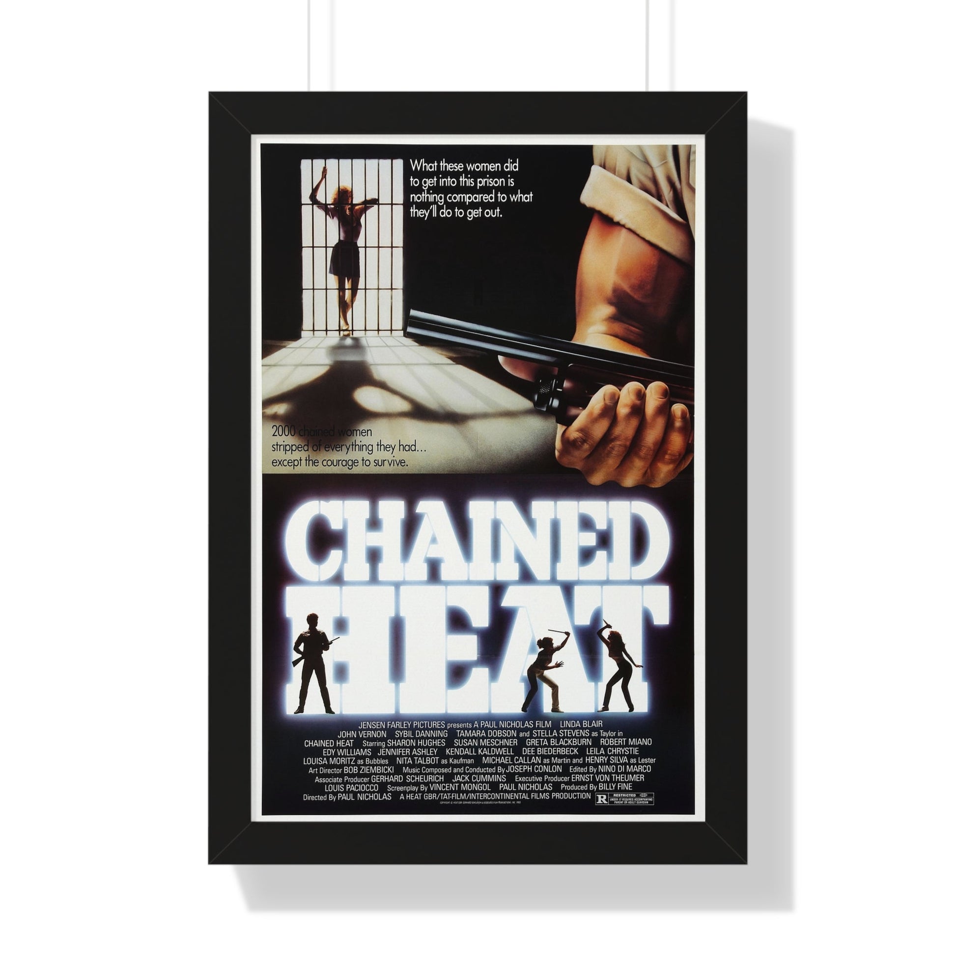 CHAINED HEAT 1983 - Framed Movie Poster-16″ x 24″-The Sticker Space