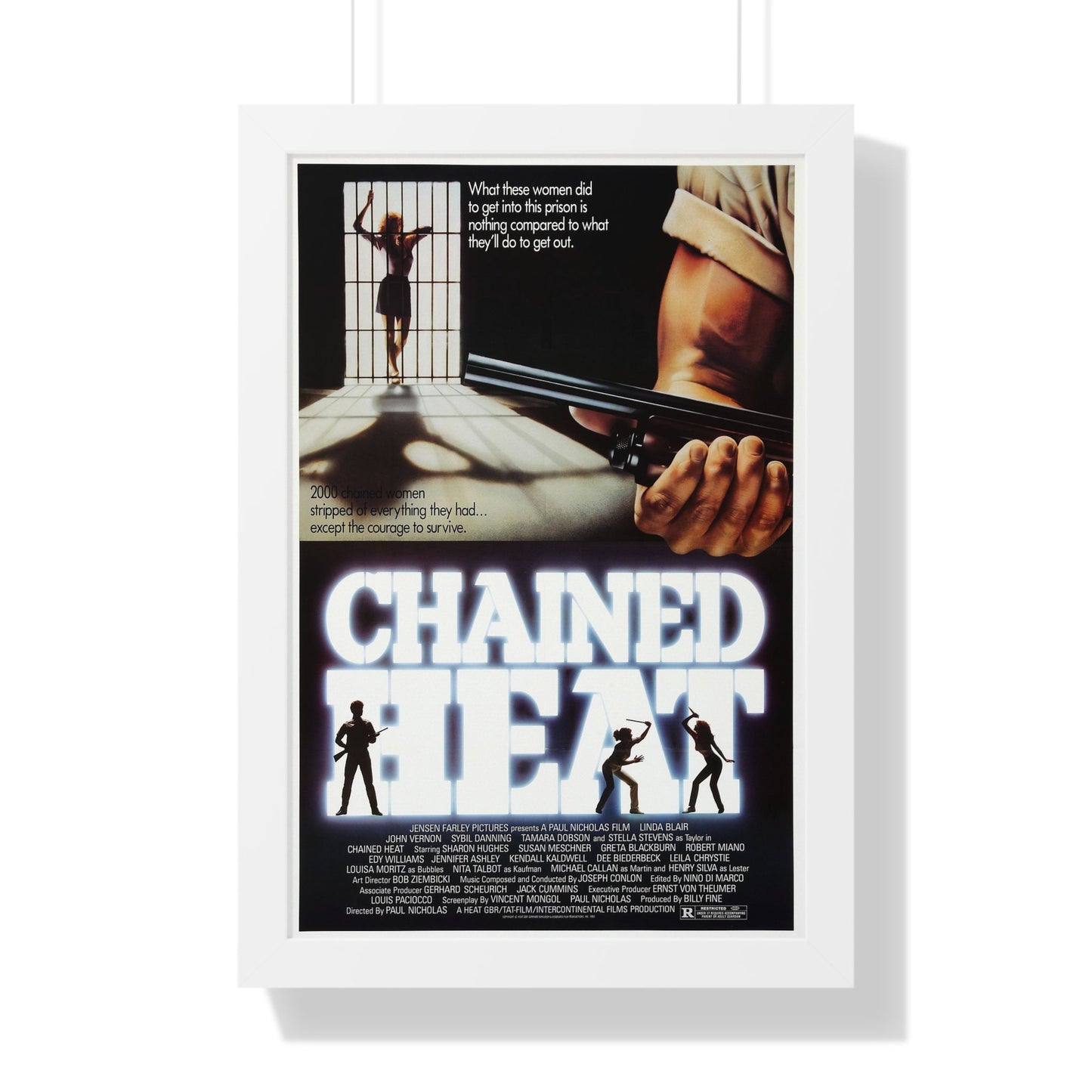 CHAINED HEAT 1983 - Framed Movie Poster-16″ x 24″-The Sticker Space