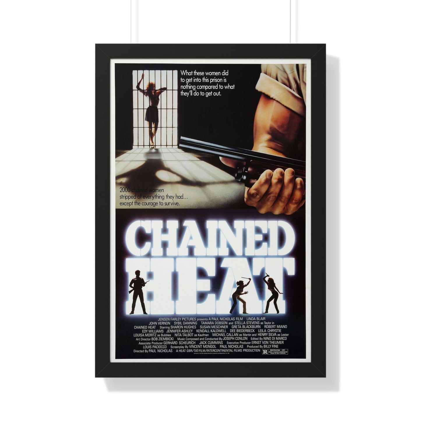 CHAINED HEAT 1983 - Framed Movie Poster-20" x 30"-The Sticker Space