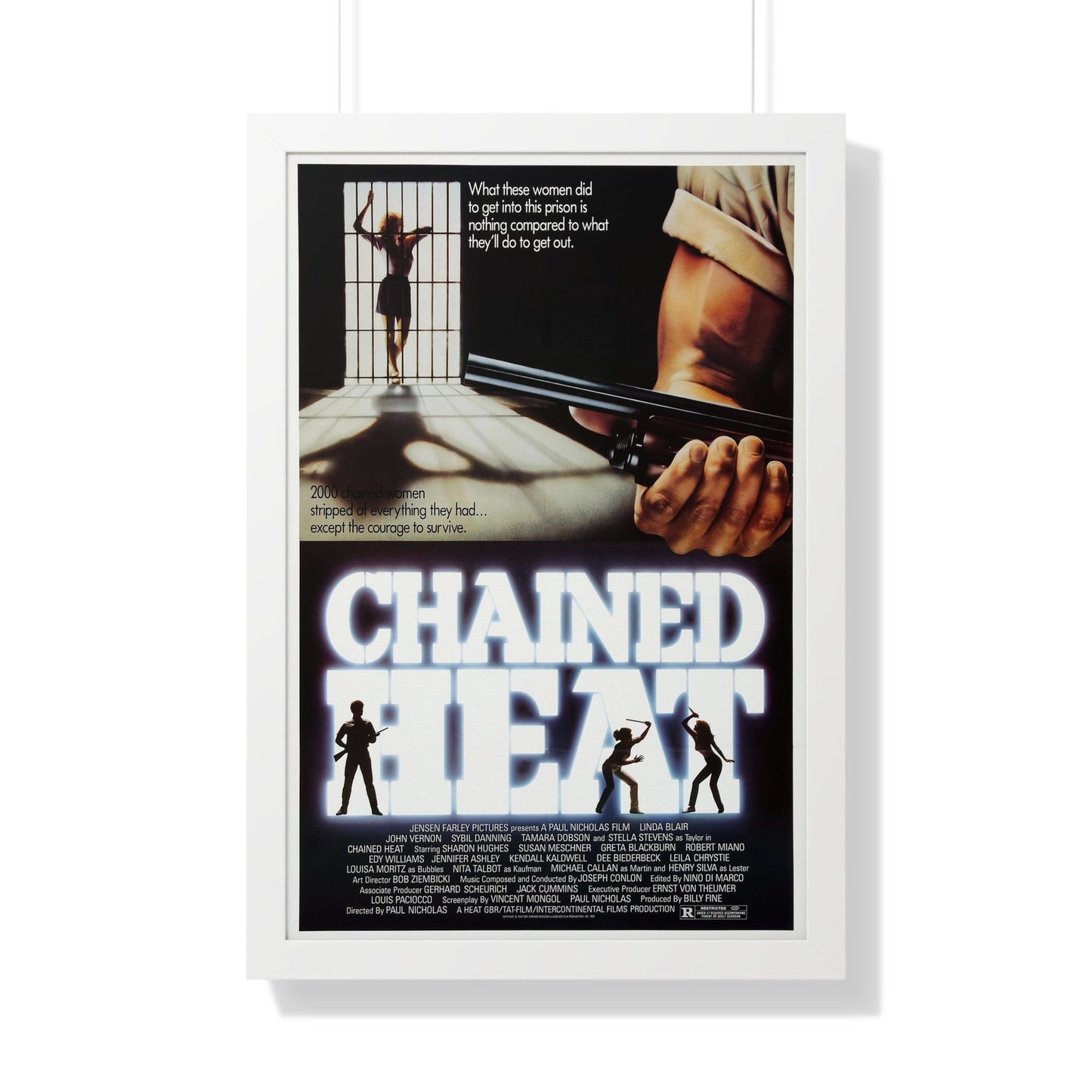 CHAINED HEAT 1983 - Framed Movie Poster-20" x 30"-The Sticker Space