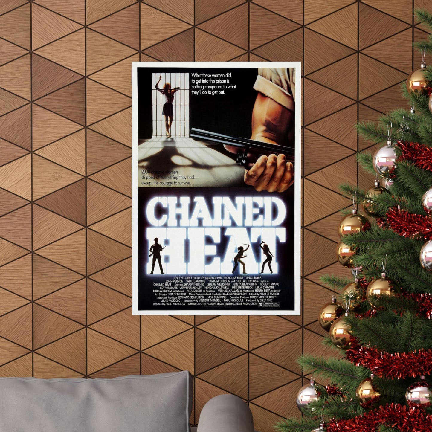 CHAINED HEAT 1983 - Paper Movie Poster-The Sticker Space