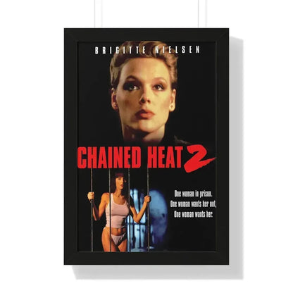 CHAINED HEAT 2 1993 - Framed Movie Poster 16″ x 24″ Black - The Sticker Space