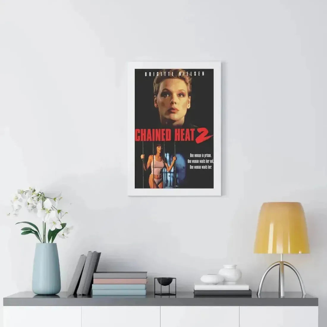 CHAINED HEAT 2 1993 - Framed Movie Poster - The Sticker Space