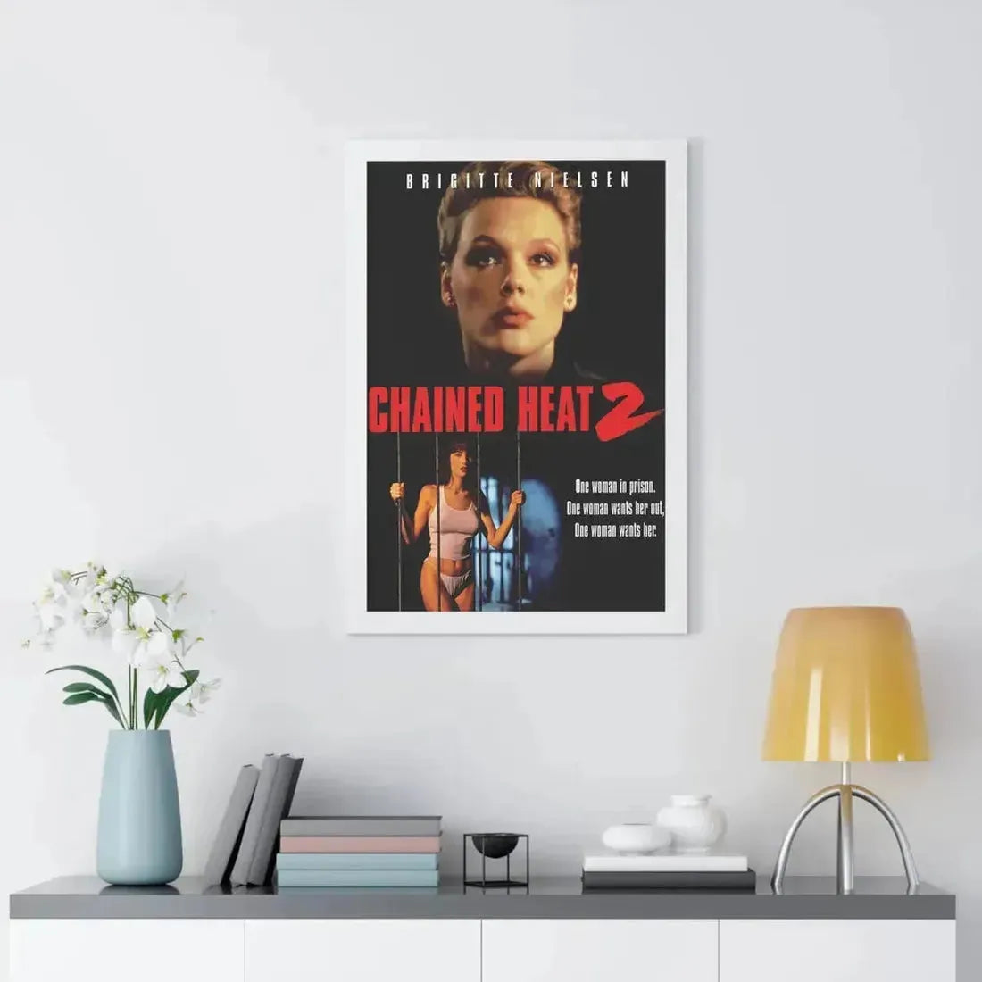 CHAINED HEAT 2 1993 - Framed Movie Poster - The Sticker Space