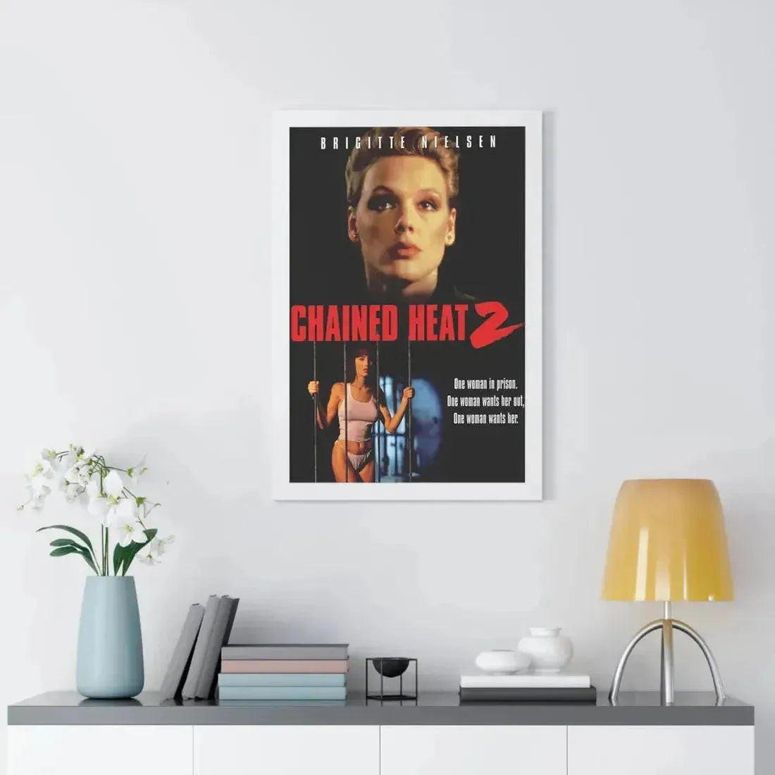 CHAINED HEAT 2 1993 - Framed Movie Poster - The Sticker Space