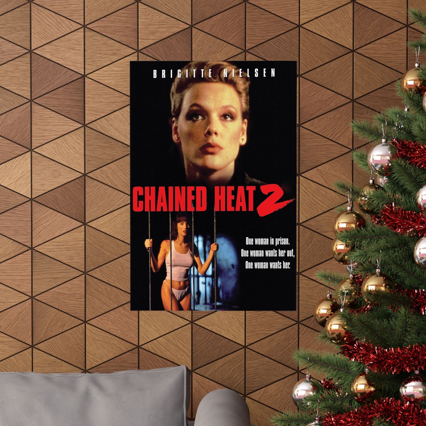 CHAINED HEAT 2 1993 - Paper Movie Poster-The Sticker Space