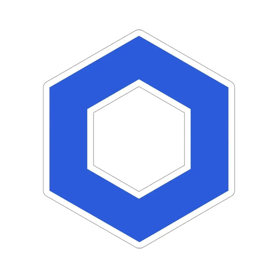CHAINLINK LINK (Cryptocurrency) STICKER Vinyl Die-Cut Decal 4 Inch - The Sticker Space