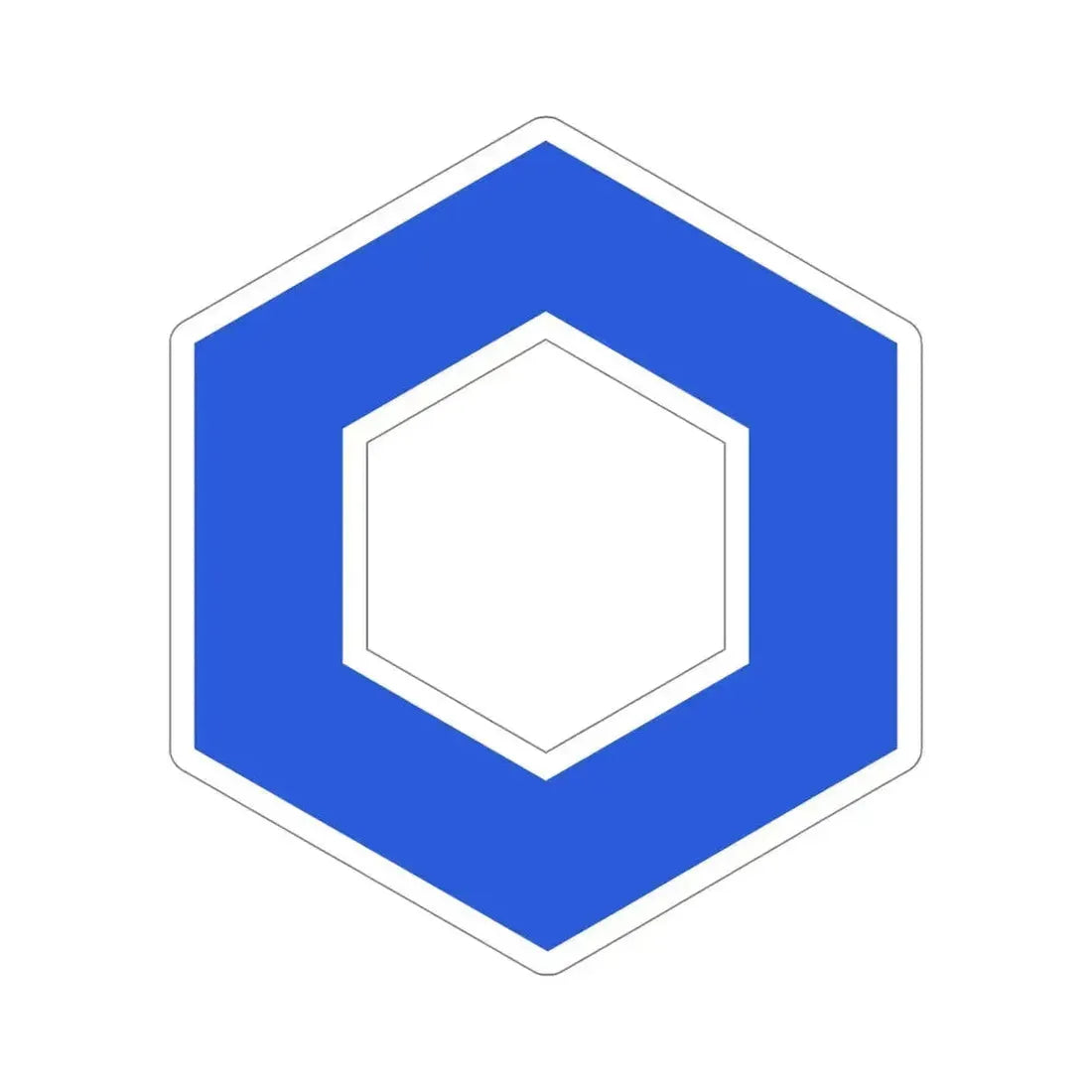 CHAINLINK LINK (Cryptocurrency) STICKER Vinyl Die-Cut Decal 5 Inch - The Sticker Space