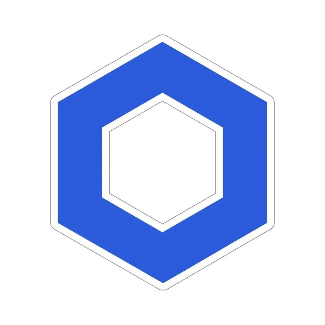 CHAINLINK LINK (Cryptocurrency) STICKER Vinyl Die-Cut Decal 5 Inch - The Sticker Space