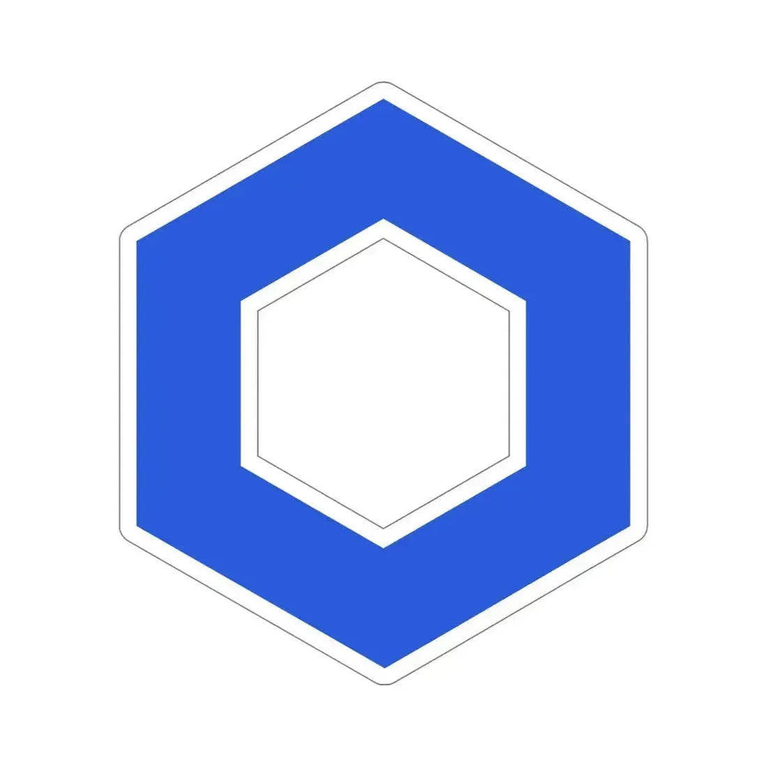 CHAINLINK LINK (Cryptocurrency) STICKER Vinyl Die-Cut Decal 6 Inch - The Sticker Space