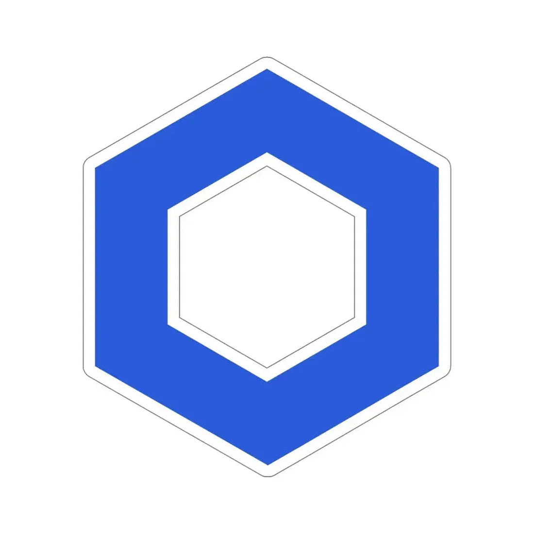 CHAINLINK LINK (Cryptocurrency) STICKER Vinyl Die-Cut Decal 6 Inch - The Sticker Space