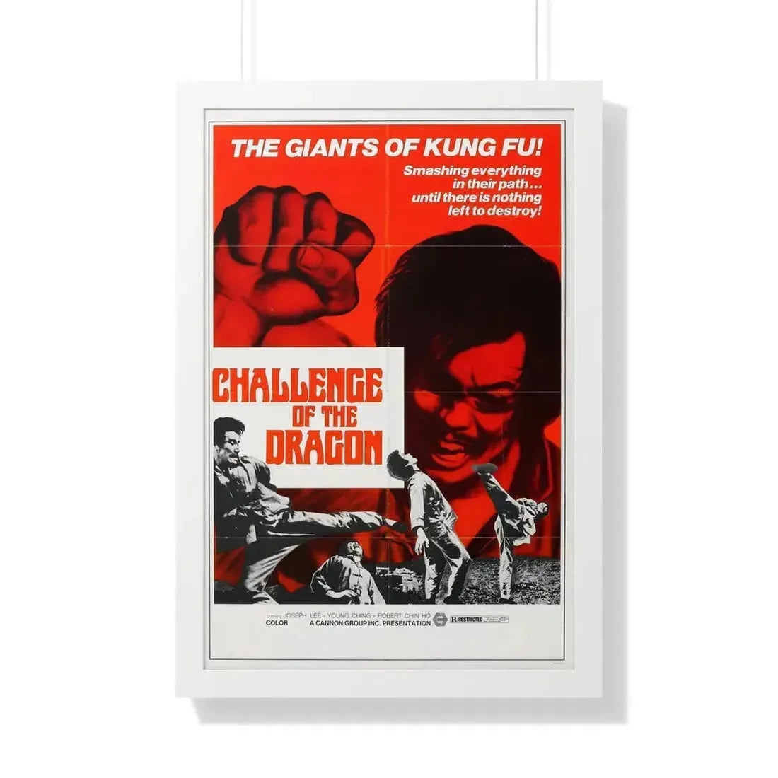 CHALLENGE OF THE DRAGON 1974 - Framed Movie Poster - The Sticker Space