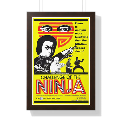 CHALLENGE OF THE NINJA 1986 - Framed Movie Poster-16″ x 24″-The Sticker Space