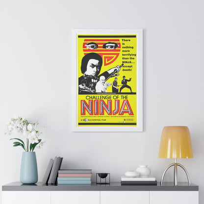 CHALLENGE OF THE NINJA 1986 - Framed Movie Poster-The Sticker Space