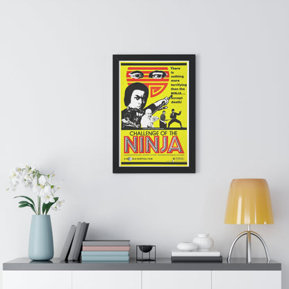 CHALLENGE OF THE NINJA 1986 - Framed Movie Poster-The Sticker Space