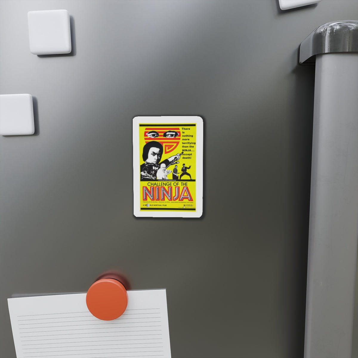 CHALLENGE OF THE NINJA 1986 Movie Poster - Die-Cut Magnet-The Sticker Space