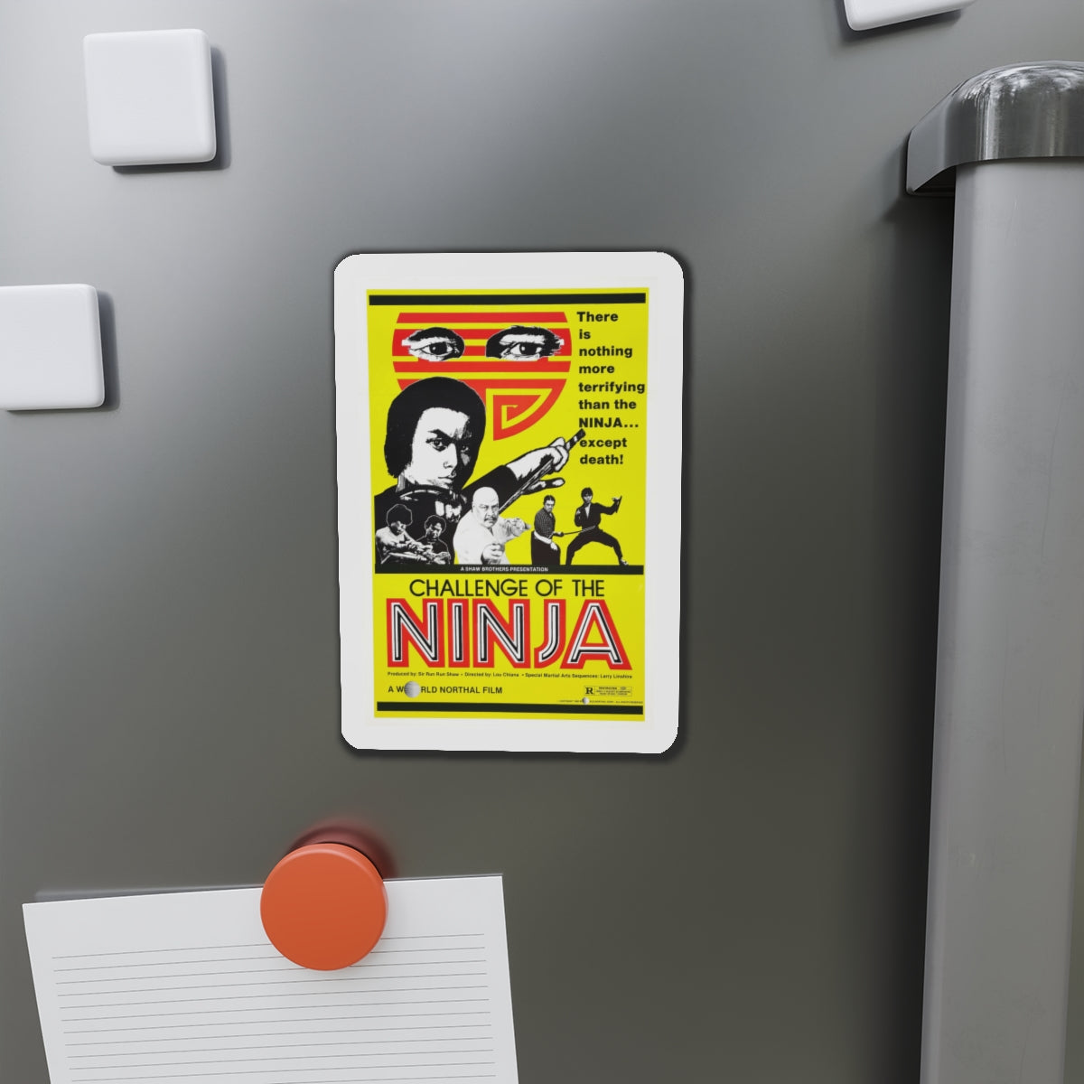 CHALLENGE OF THE NINJA 1986 Movie Poster - Die-Cut Magnet-The Sticker Space