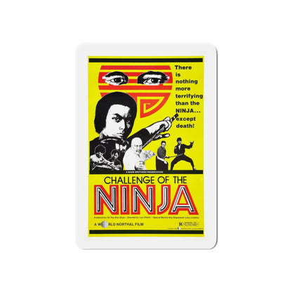 CHALLENGE OF THE NINJA 1986 Movie Poster - Die-Cut Magnet-6 × 6"-The Sticker Space