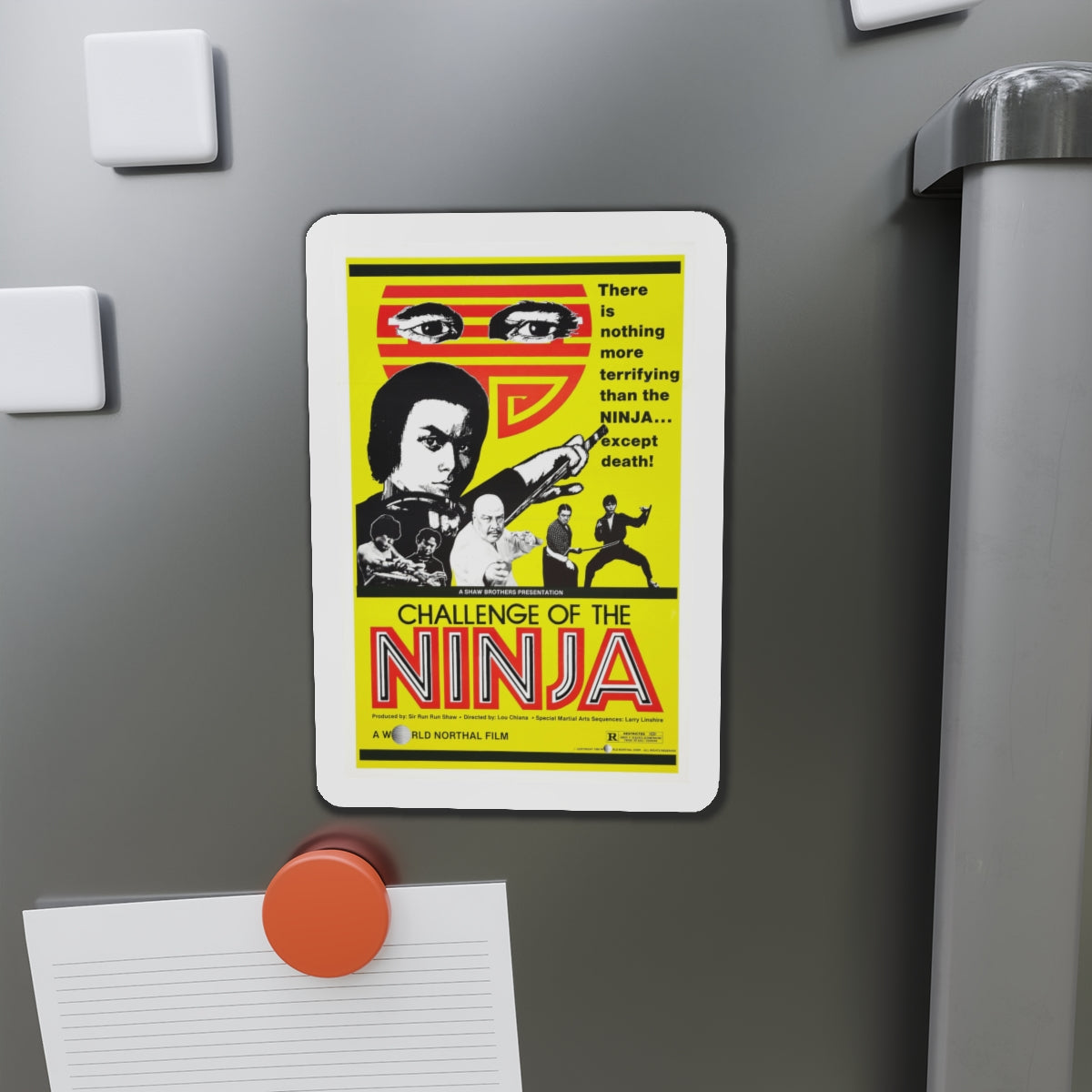 CHALLENGE OF THE NINJA 1986 Movie Poster - Die-Cut Magnet-The Sticker Space