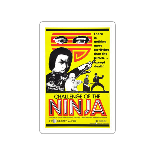 CHALLENGE OF THE NINJA 1986 Movie Poster STICKER Vinyl Die-Cut Decal-2 Inch-The Sticker Space