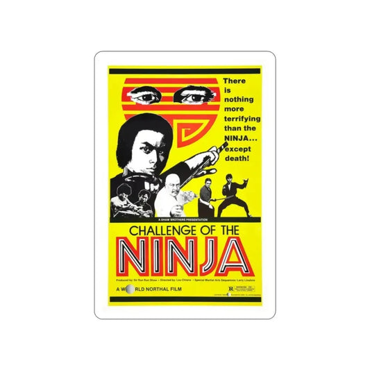 CHALLENGE OF THE NINJA 1986 Movie Poster STICKER Vinyl Die-Cut Decal 2 Inch - The Sticker Space