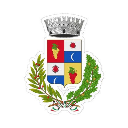 Chambave-Stemma (Italy) (Coat of Arms) STICKER Vinyl Kiss-Cut Decal 6 Inch White - The Sticker Space