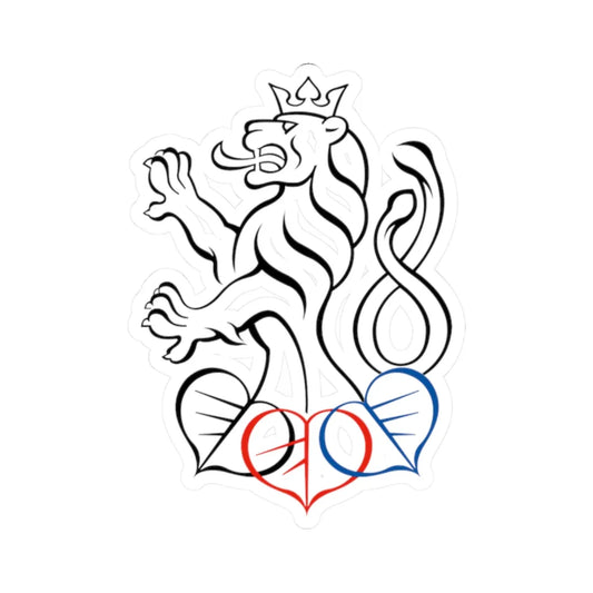 Chamber of Deputies of the Parliament of the Czech Republic Logo (Czech Republic) (Coat of Arms) STICKER Vinyl Kiss-Cut Decal 2 Inch White - The Sticker Space