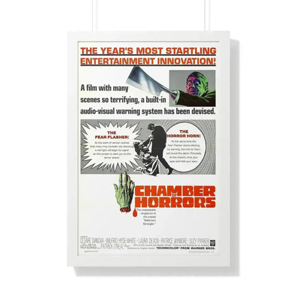 CHAMBER OF HORRORS 1966 - Framed Movie Poster 20" x 30" White - The Sticker Space