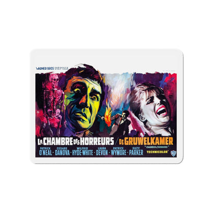 CHAMBER OF HORRORS (BELGIAN) 1966 Movie Poster - Die-Cut Magnet-4" x 4"-The Sticker Space