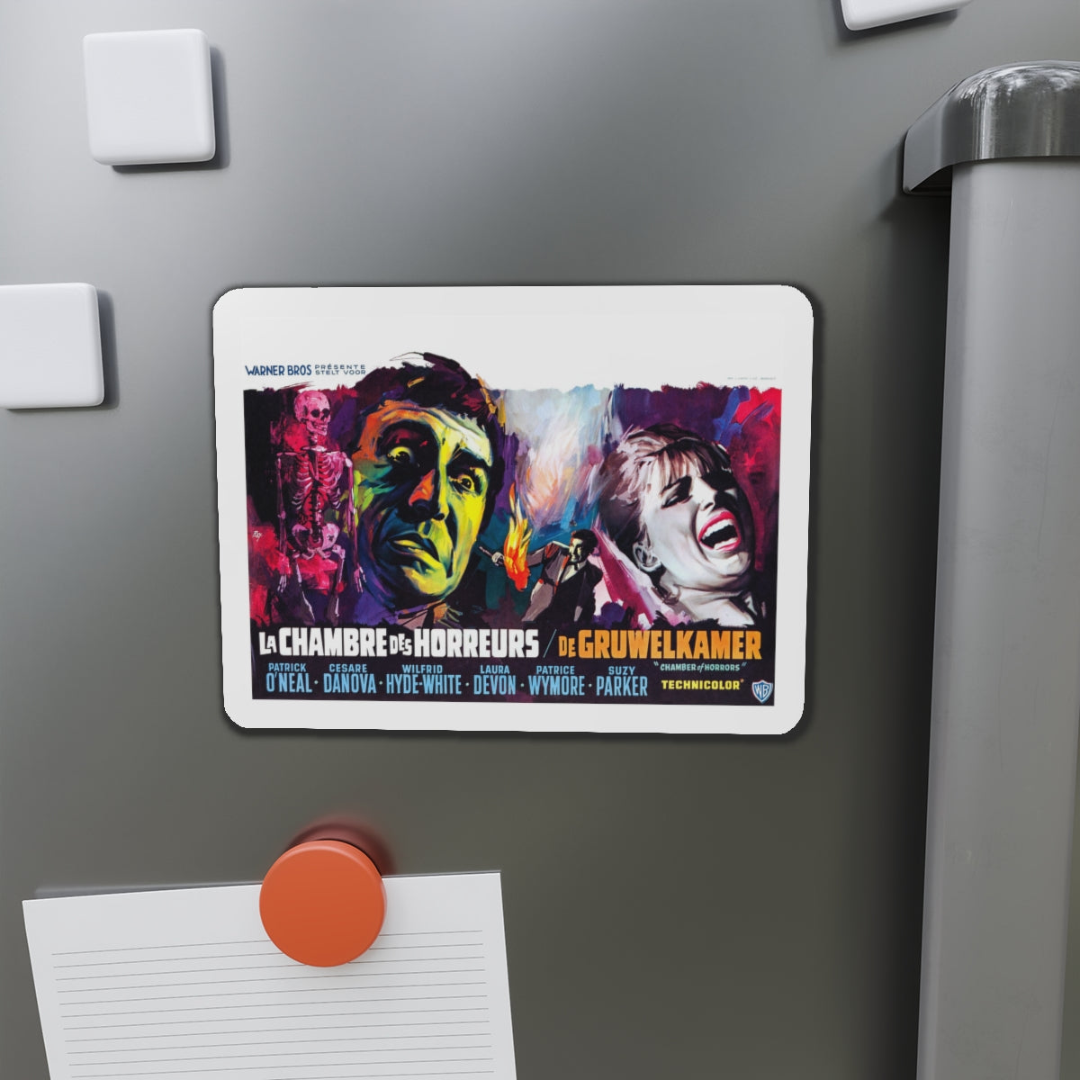 CHAMBER OF HORRORS (BELGIAN) 1966 Movie Poster - Die-Cut Magnet-The Sticker Space