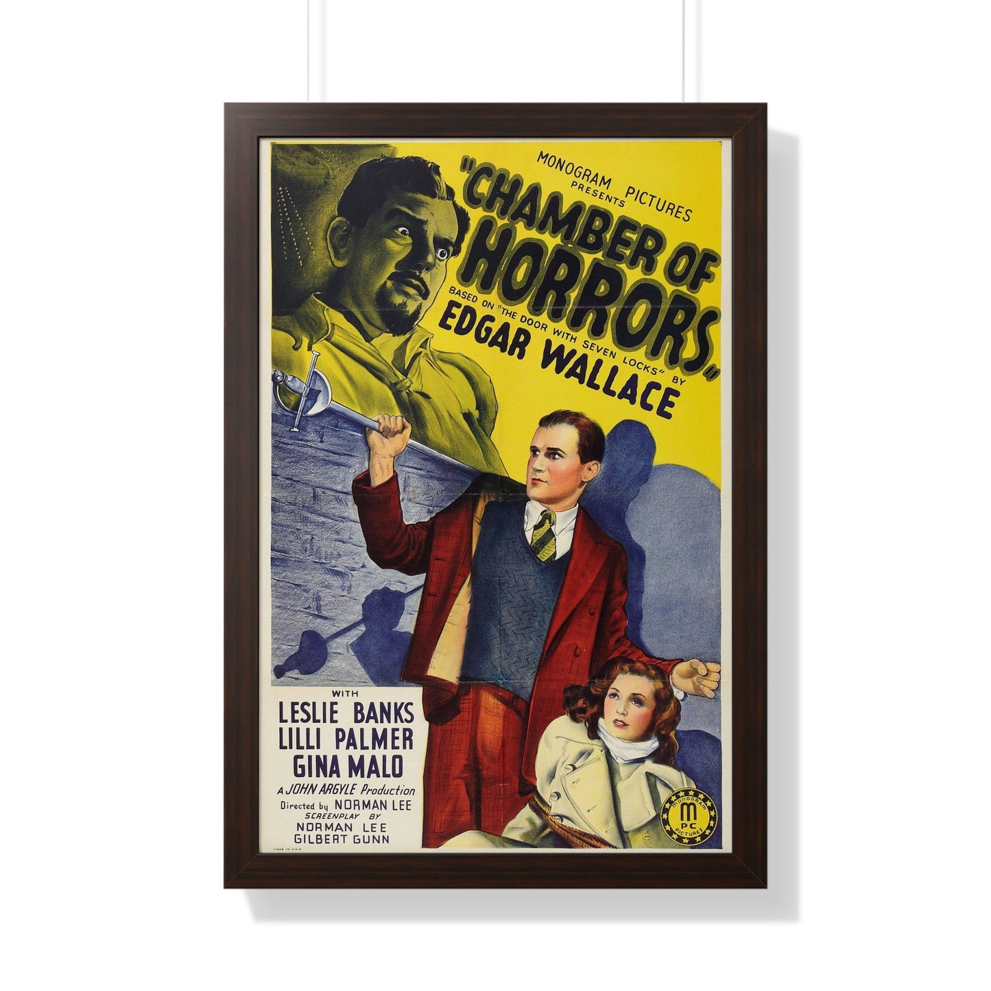 CHAMBER OF HORRORS (DOOR WITH SEVEN LOCKS) 1966 - Framed Movie Poster-20" x 30"-The Sticker Space