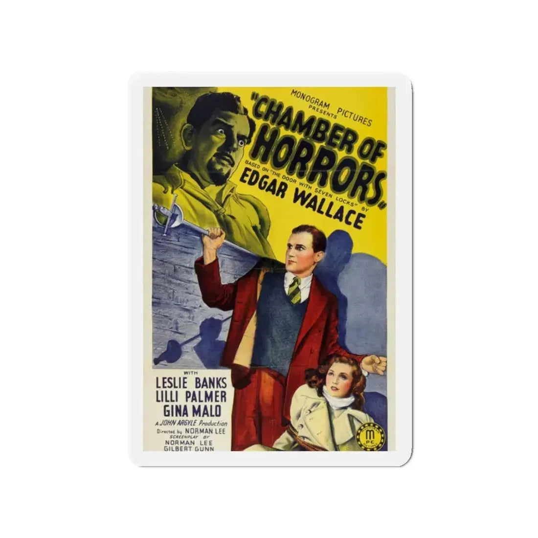 CHAMBER OF HORRORS (DOOR WITH SEVEN LOCKS) 1966 Movie Poster - Refrigerator Magnet 2 Inch - The Sticker Space