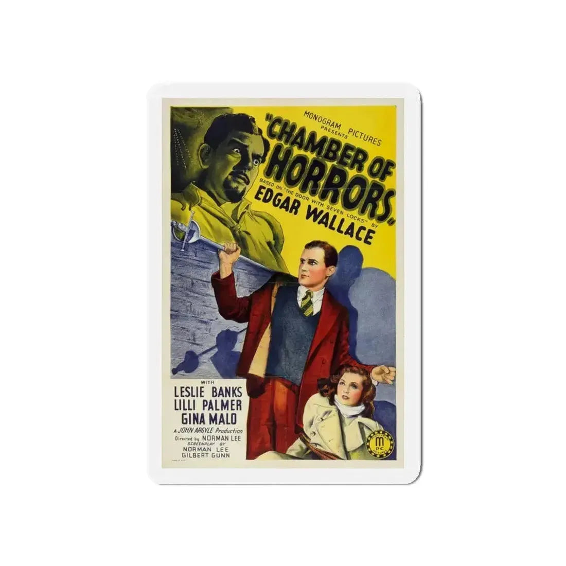 CHAMBER OF HORRORS (DOOR WITH SEVEN LOCKS) 1966 Movie Poster - Refrigerator Magnet - The Sticker Space