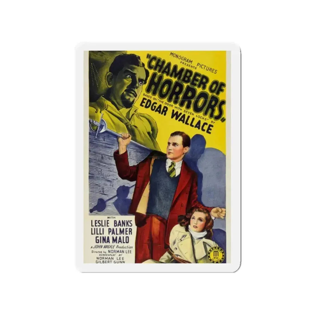 CHAMBER OF HORRORS (DOOR WITH SEVEN LOCKS) 1966 Movie Poster - Refrigerator Magnet - The Sticker Space