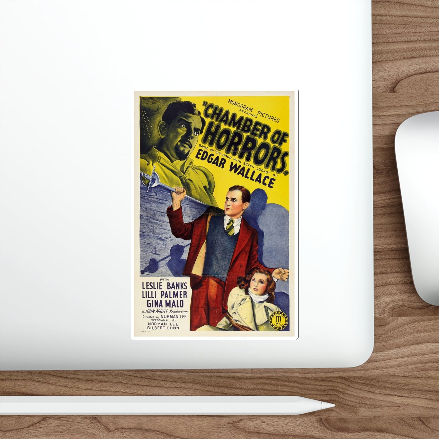 CHAMBER OF HORRORS (DOOR WITH SEVEN LOCKS) 1966 Movie Poster STICKER Vinyl Die-Cut Decal-The Sticker Space