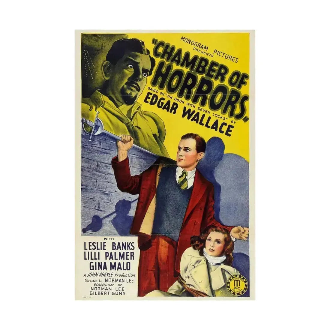 CHAMBER OF HORRORS (DOOR WITH SEVEN LOCKS) 1966 - Paper Movie Poster - The Sticker Space