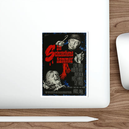 CHAMBER OF HORRORS (GERMAN) 1966 Movie Poster STICKER Vinyl Die-Cut Decal-The Sticker Space