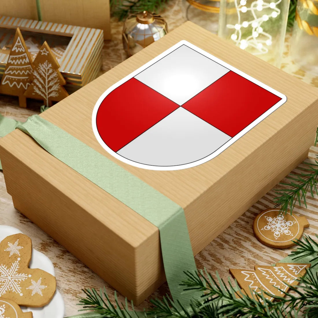 Chamoson-coat of arms (Switzerland) (Coat of Arms) STICKER Vinyl Kiss-Cut Decal - The Sticker Space