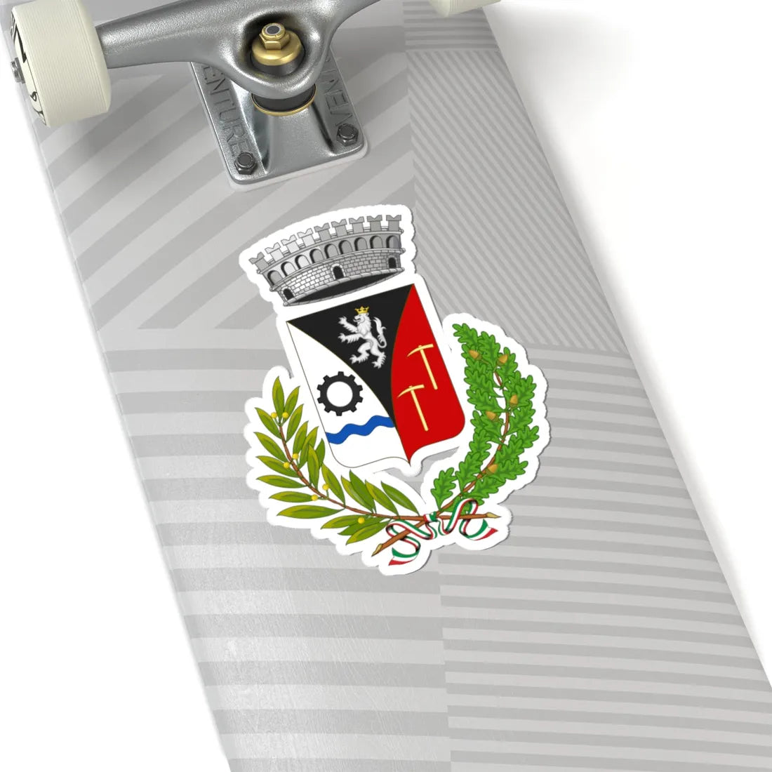 Champdepraz-Stemma (Italy) (Coat of Arms) STICKER Vinyl Kiss-Cut Decal - The Sticker Space
