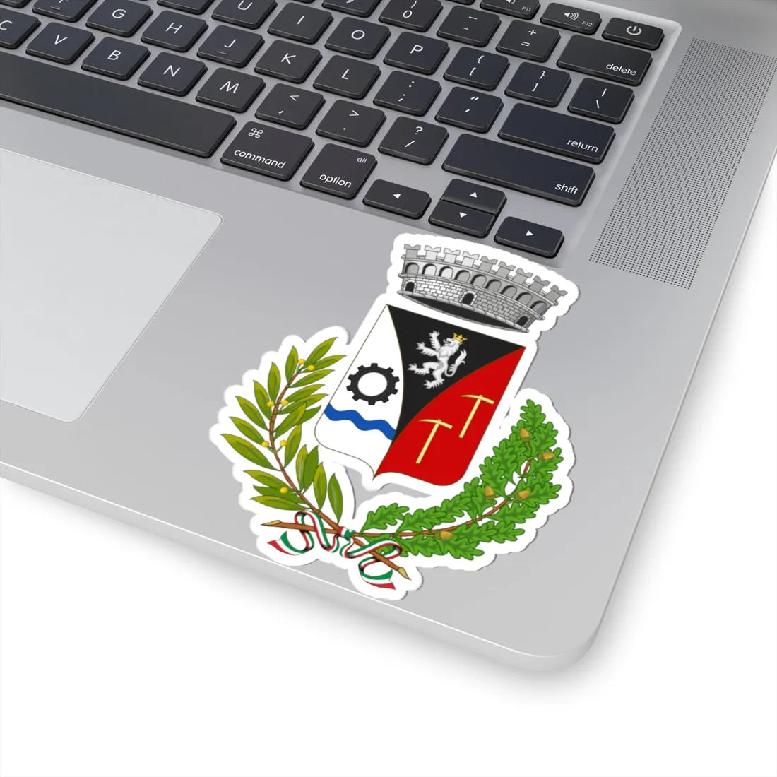 Champdepraz-Stemma (Italy) (Coat of Arms) STICKER Vinyl Kiss-Cut Decal - The Sticker Space