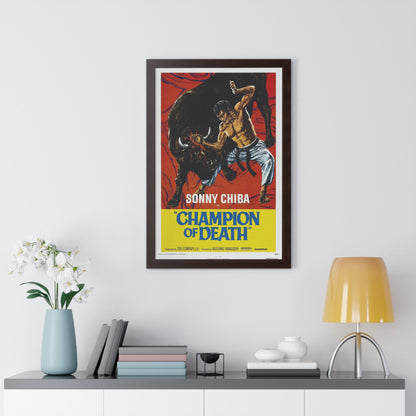 CHAMPION OF DEATH 1975 - Framed Movie Poster-The Sticker Space