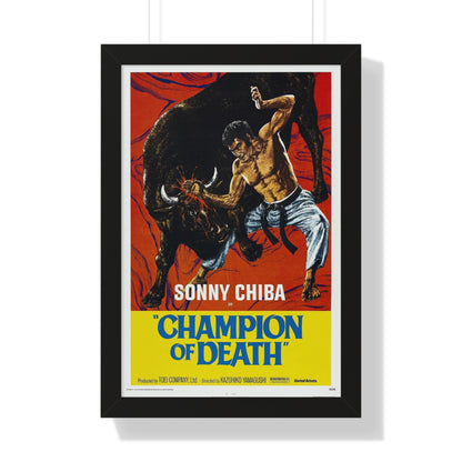 CHAMPION OF DEATH 1975 - Framed Movie Poster-16″ x 24″-The Sticker Space