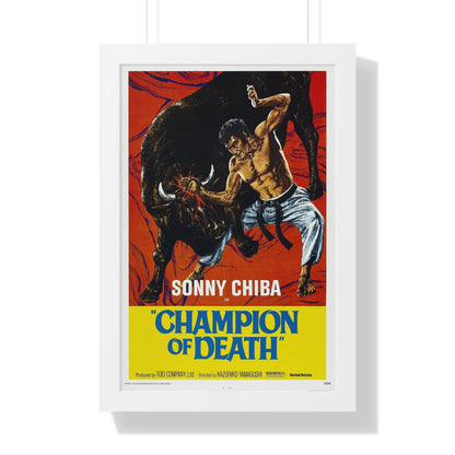 CHAMPION OF DEATH 1975 - Framed Movie Poster-16″ x 24″-The Sticker Space