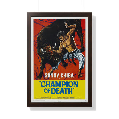 CHAMPION OF DEATH 1975 - Framed Movie Poster-20" x 30"-The Sticker Space