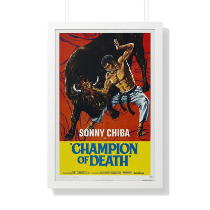 CHAMPION OF DEATH 1975 - Framed Movie Poster-20" x 30"-The Sticker Space