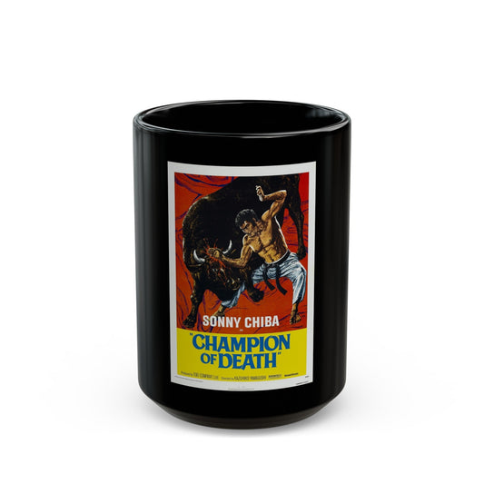 CHAMPION OF DEATH 1975 Movie Poster - Black Coffee Mug-15oz-The Sticker Space